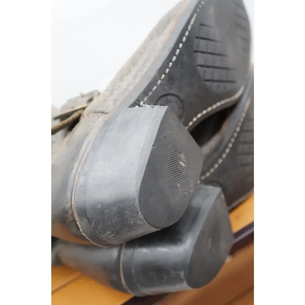 Frye Harness 12R Leather Motorcycle Boots Made in USA Size 7.5M